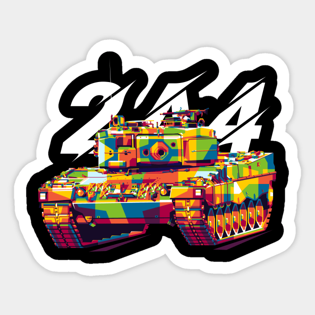 Leopard 2A4 MBT Sticker by wpaprint